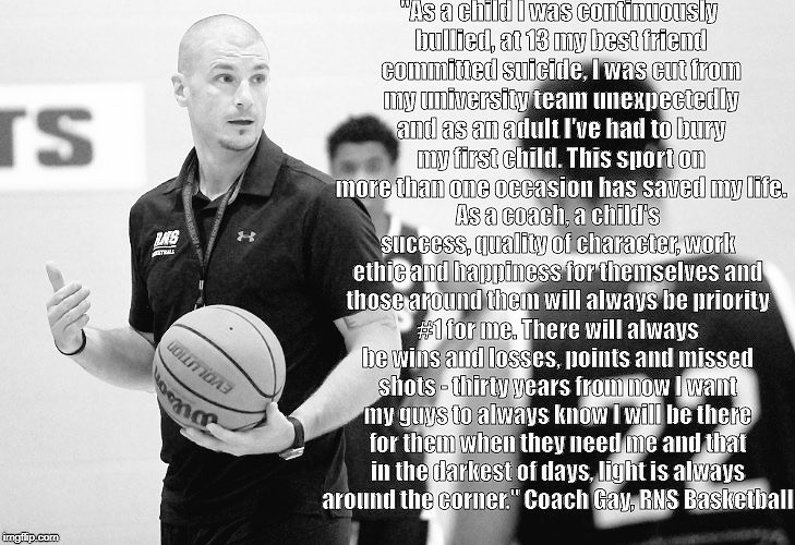RNS_Hoops's tweet image. Coach Gay is very proud to once again be involved with the @AMMBT18 basketball tournament. The legacy of Alex McLaughlin has helped many athletes with mental struggles to be more open and talk. Basketball is more than just a sport for all of us who struggle.