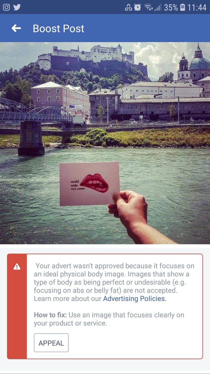 Komaan <a href="/facebook/">Facebook</a> menen jullie dat echt!? Nu ook een stel lippen als "offensive content" gaan bekijken... Serieus, waar gaat dat heen!?! cc/ <a href="/WorldWideWetCom/">WorldWideWet.come</a> <a href="/HLN_BE/">HLN.BE</a> <a href="/VTMNIEUWS/">VTM NIEUWS</a> <a href="/vrtnws/">VRT NWS</a>   worldwide-wet.com #SexualFantasies