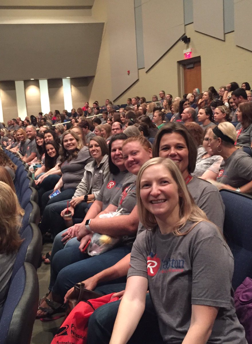 Getting ready for RPS opening session!  Go Rams!  #BeKind