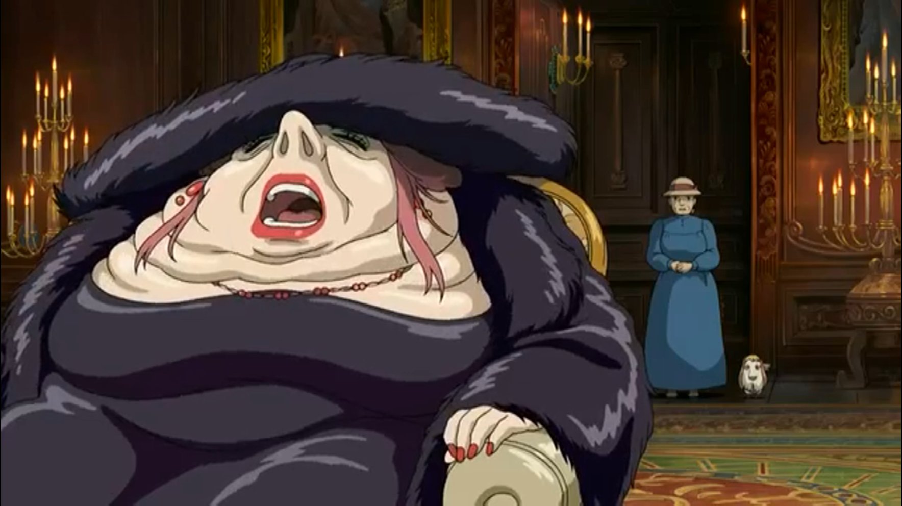 セッカイ ヴェラキッカ 実は葉巻を吸っている荒地の魔女は魔力が戻っていると言われてます 爪の色が赤くなってるとこが魔力がある状態 ハウルの動く城 T Co Oe7a0yhwra Twitter