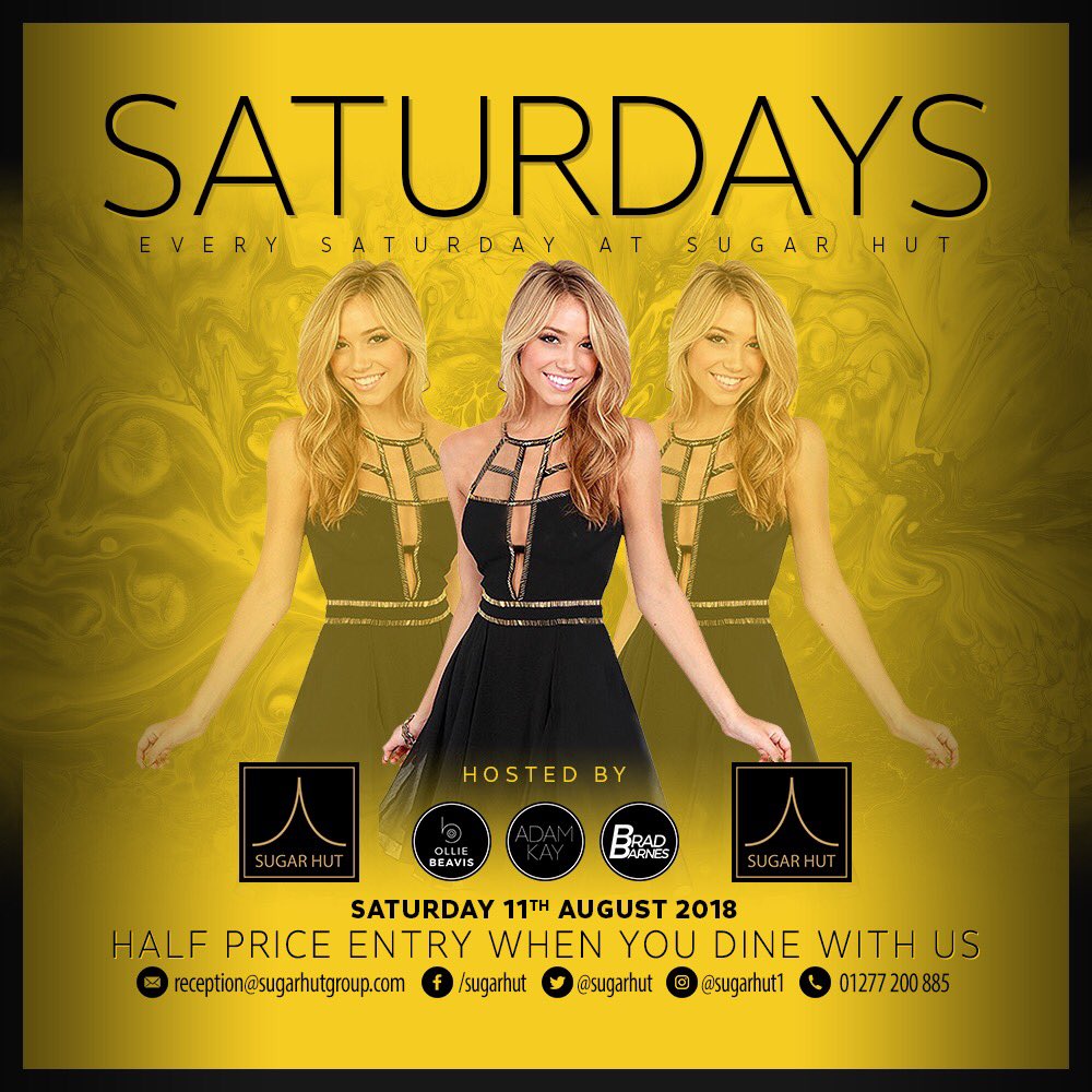 sugarhut's tweet photo. Limited VIP packages are now available for tomorrow night, To reserve your table call 01277 200885 #VIP #tablepackage #tablebehaviour https://t.co/ymeFqmm05o