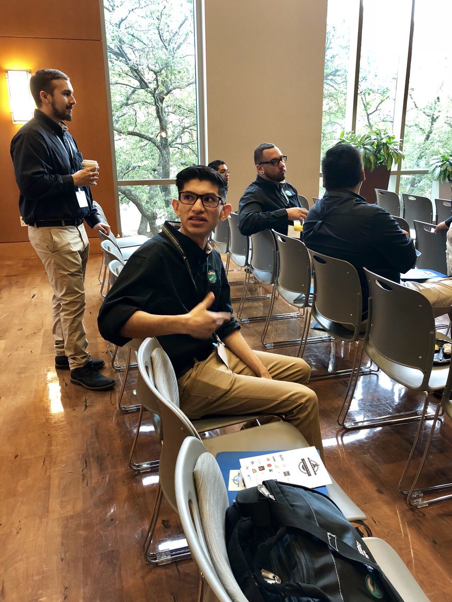 EPCC TEN Student Leaders, Ricardo Lozano, Stephen Morales & Stephen Collins Ready for another amazing day at the Texas Male Student Leadership Summit. #EPCCpride #TXmaleSummit