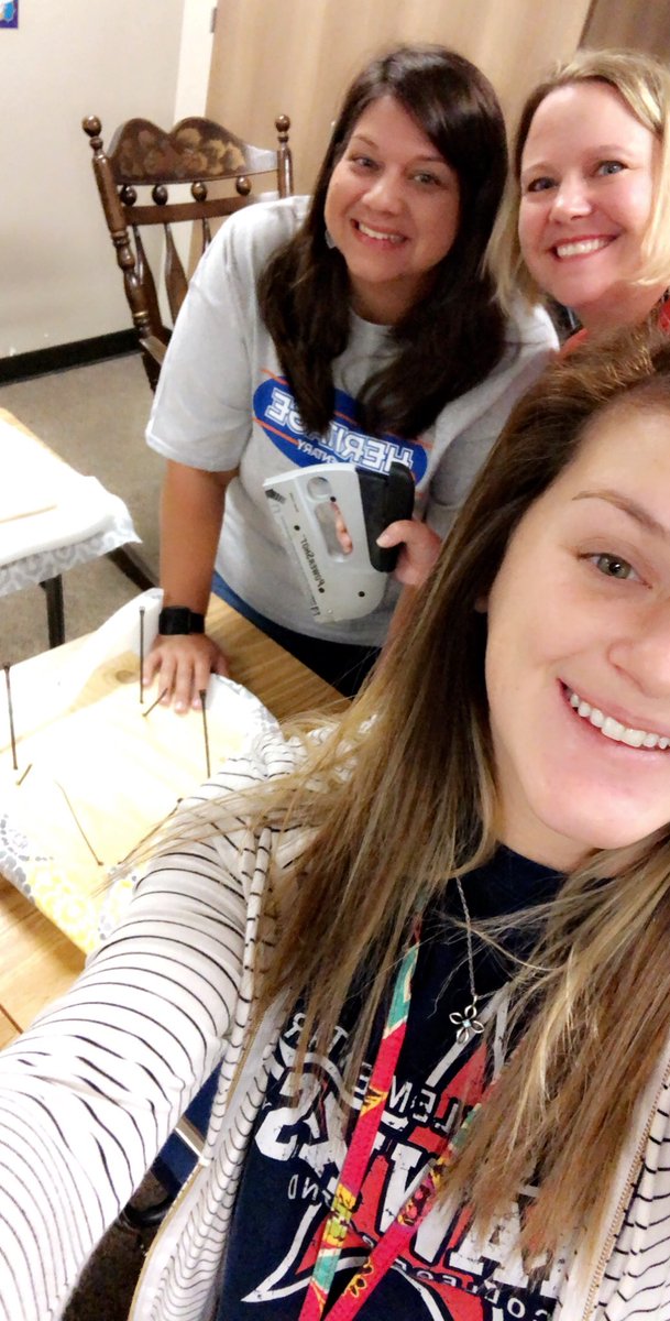 mrs_balderas93's tweet photo. We got a little excited to use the staple gun!! #flexibleseating #hregamechanger https://t.co/HqNAiglH0j