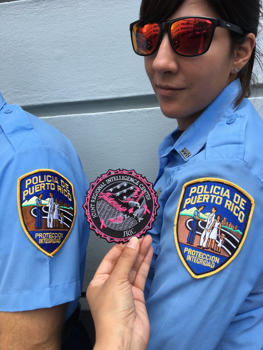 PinkPatchPrjct's tweet photo. #PinkPatchTravels with the Los Angeles County JRIC Pink Patch, this time visiting Puerto Rico and the shores of Lake Michigan. You can get one of these great looking pink patches from our website and take it traveling with you too! #pinkpatchproject https://t.co/u9nQmpOy6C