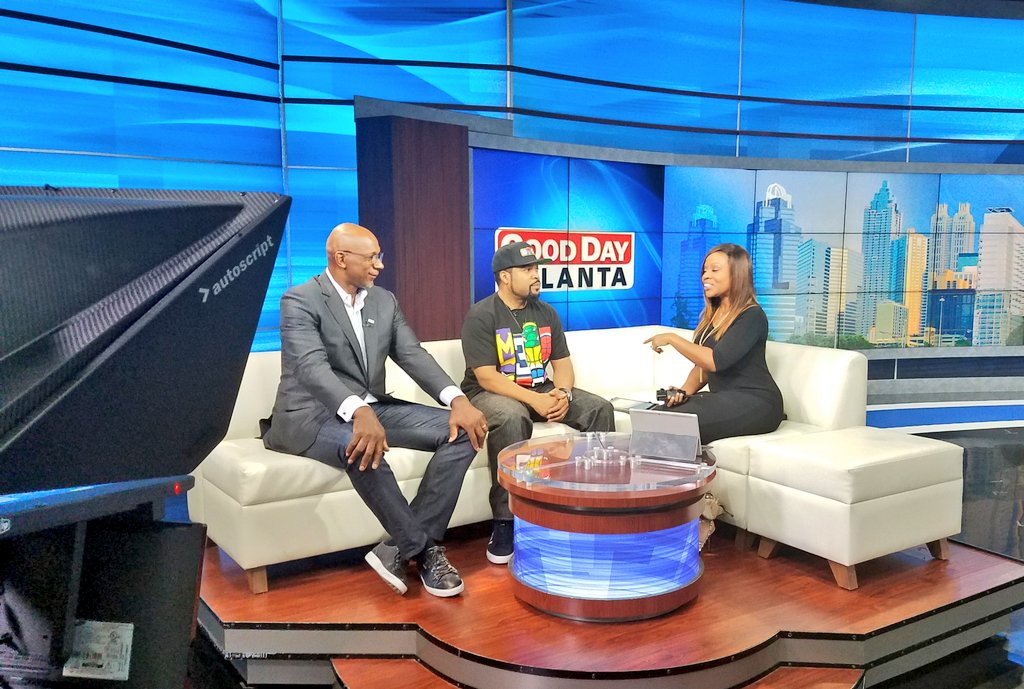 PortiaFOX5's tweet photo. Great interview with @SharonLFOX5 , @icecube
and NBA legend #ClydeDrexler about @thebig3. 🏀 3 on 3 game airs every Friday on @FS1! Game starts tonight at 7 at the #InfiniteEnergyArena in Duluth. https://t.co/7DoZR8NhkV