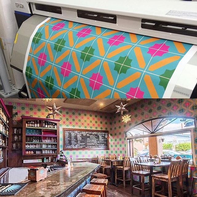 dreamscapewalls's tweet photo. Happy Friday! Who's ready for a margarita? Photos of wall covering @impactvisualarts designed for @delsurmexicancantina being printed and installed. Go treat yourself to some tequila in this lively setting!
#dreamscapewalls #wallsofinstagram #dreamscapesuede https://t.co/PpOaPCb1cO