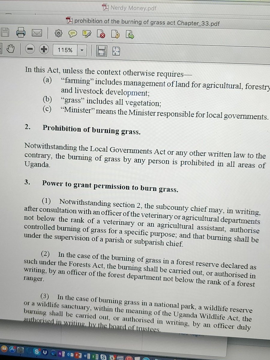 RKirunda's tweet photo. #UnknownLawsofUganda It is illegal to burn grass in any part of Uganda https://t.co/yKt7uGoKu9