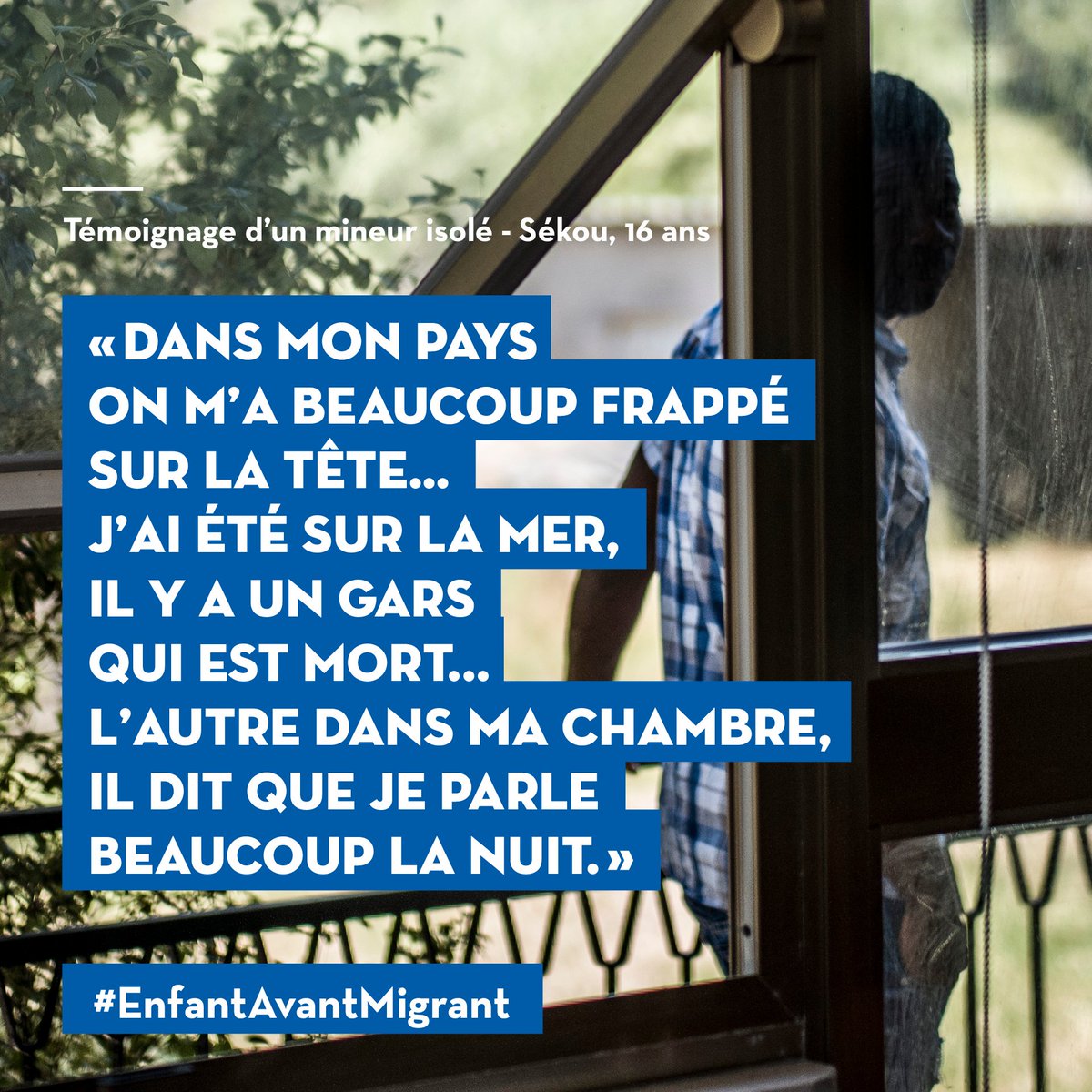 MdM_France's tweet photo. #JournéeMondialedelaJeunesse

Après des parcours migratoires souvent traumatisants, les mineurs non accompagnés sont fragilisés, surexposés à des risques sanitaires et aux troubles post-traumatiques. 

➡️ https://t.co/ORJiWDcrUu

#MNA #EnfantAvantMigrant https://t.co/3OQ1T9Et6P