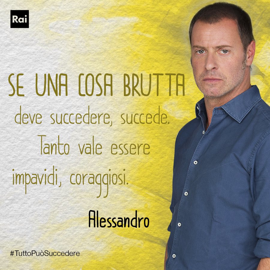 Gli insegnamenti di Alessandro! 💪

#TPS3 #TuttoPuòSuccedere terza stagione.