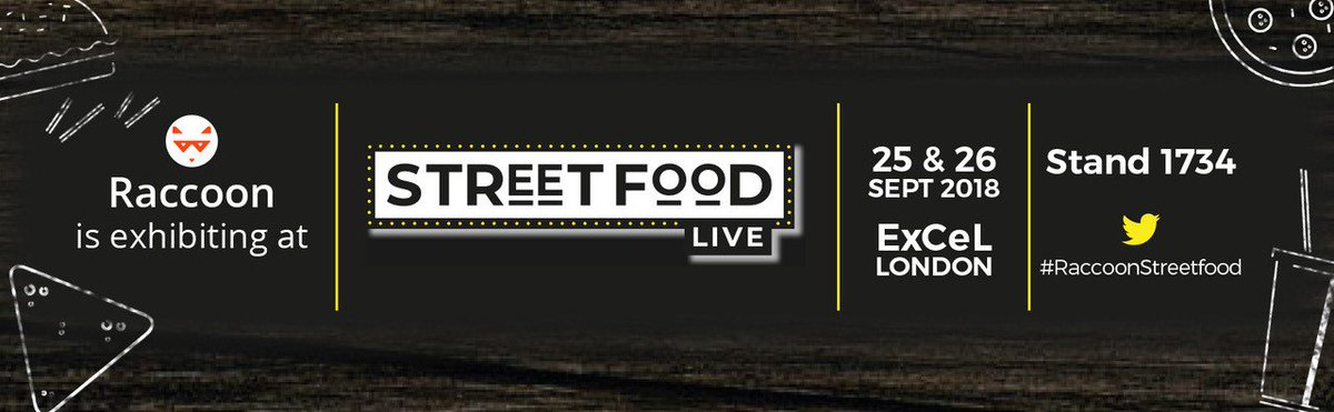 RaccoonPrinting's tweet photo. We are very excited to be exhibiting at @Streetfoodlive on 25th and 26th September. Don't miss our 'big reveal' with @FoodBusker ! Read more: https://t.co/TCo4ssayrR #RaccoonStreetfood #ContentKitchen #Hungry4growth https://t.co/mmtW5hNiYO