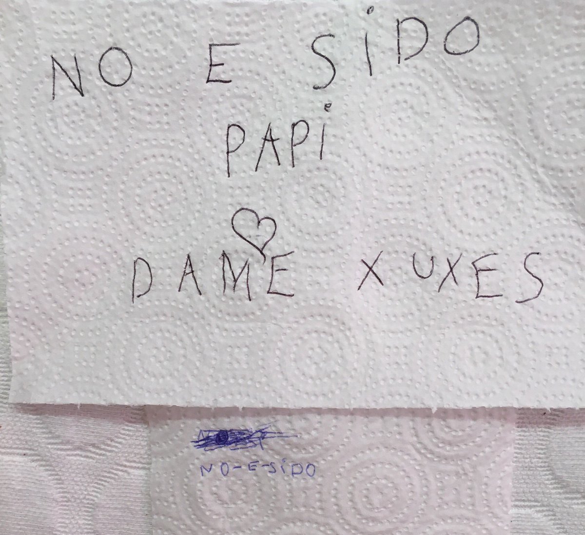 Pedroreybiel's tweet photo. Prisoners Dilemma with my twin daughters after destroying our wall. 3 sweets (“chuches”) if they both don’t confess, 1 if they both do, and 5 to the one confessing and 0 to the other...They are good at coordinating! 😉 #twinexperiments #prisonersdilemma https://t.co/W5aWJVdNaD