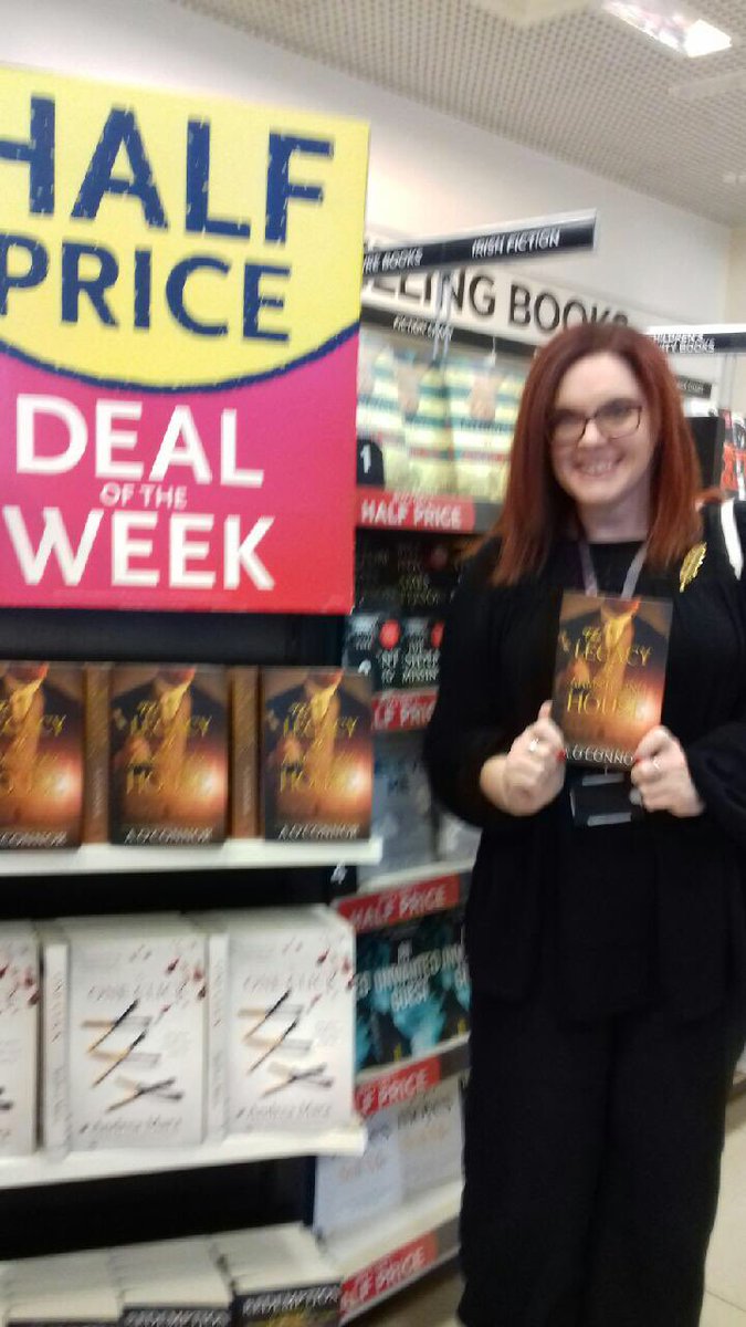 PoolbegBooks's tweet photo. Huge thanks to @HeidiNiMhurchu for welcoming Andrew O’Connor at @WHSmith @DublinAirport yesterday. #TheLegacyOfArmstrong house is their Deal of the Week 📖 #irishfiction #historicalfiction #bighousebooks #booksellersarethebest https://t.co/0qP9vtC7Al