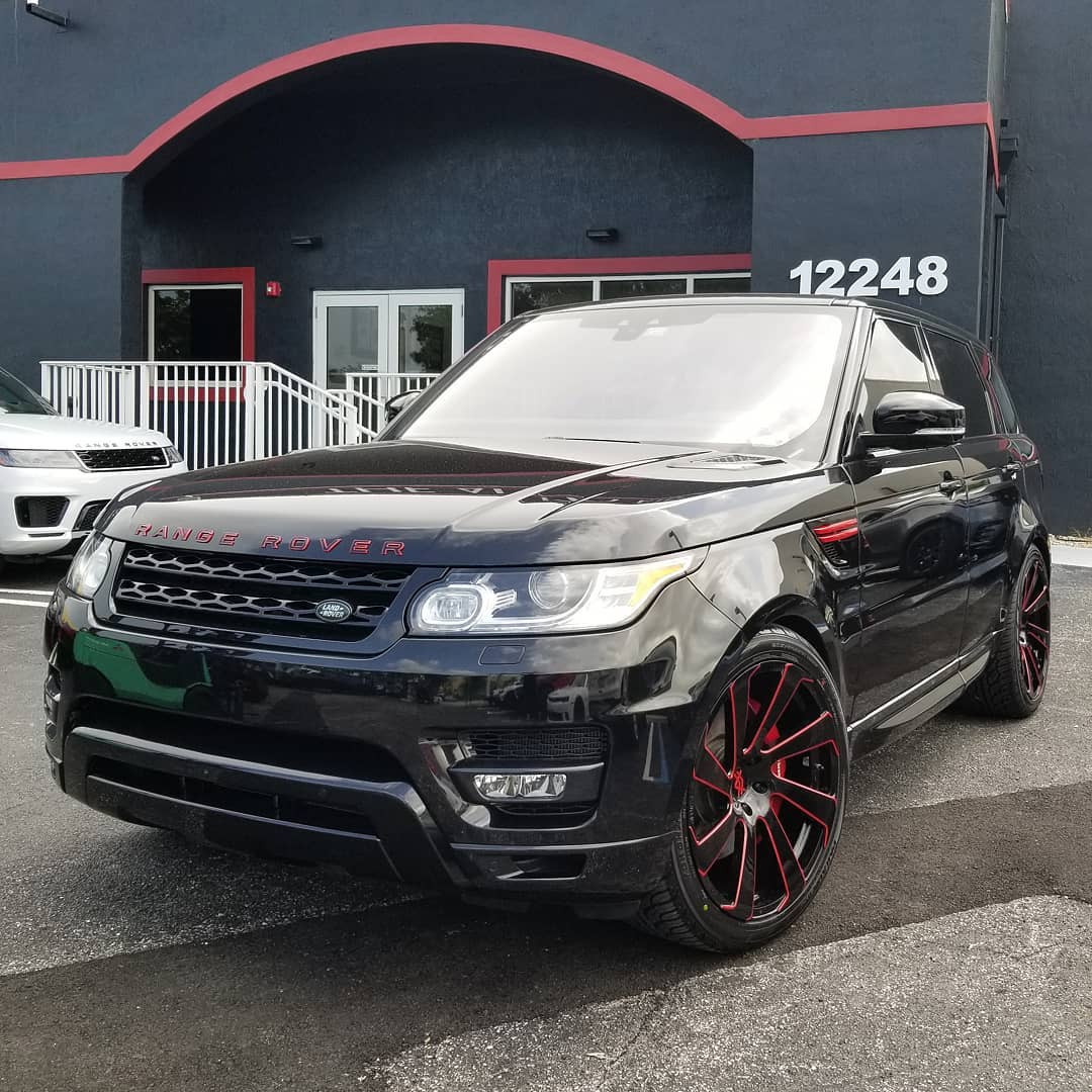 Range Rover Sport Supercharged... Blacked out with Red accents, sitting on 22x12 <a href="/Avorza/">♻️</a> AV44 Forged Wheels... #rangerover #sport #black #red #AutoFirm #TheAutoFirm #Avorza #AlexVega #Cars #Car #Auto #Luxury #Exotic #Custom #Wheels #VIP #305 #MIA #Miami #KeepUp #AvorzaMovement