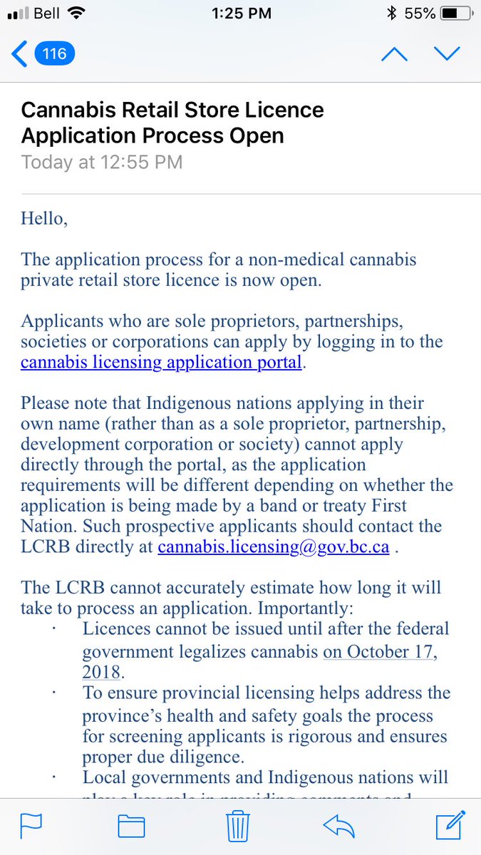 Province of B.C. has now opened the Application Process for Cannabis Retail Store Licence. #bccannabis #cannabisindustry #britishcolumbia