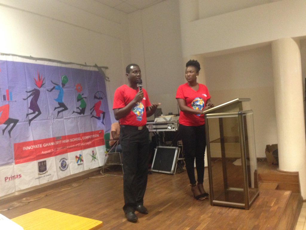 innovateghana's tweet photo. So for our first #ODOF team we have #greenpec presenting their egg shell supplement for poultry and dog feed.
#FunFact about this team.
They are actually a real team.
We mean #marriedcouple team with a kid actually!
#5YearsOn #innovategh18 #ODOFChallenge #STEM #Ghana https://t.co/TIvgN5aum7