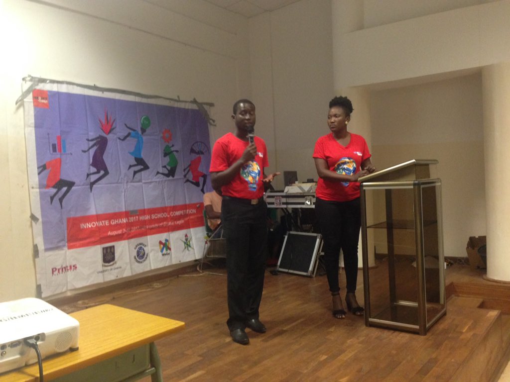 innovateghana's tweet photo. So for our first #ODOF team we have #greenpec presenting their egg shell supplement for poultry and dog feed.
#FunFact about this team.
They are actually a real team.
We mean #marriedcouple team with a kid actually!
#5YearsOn #innovategh18 #ODOFChallenge #STEM #Ghana https://t.co/TIvgN5aum7