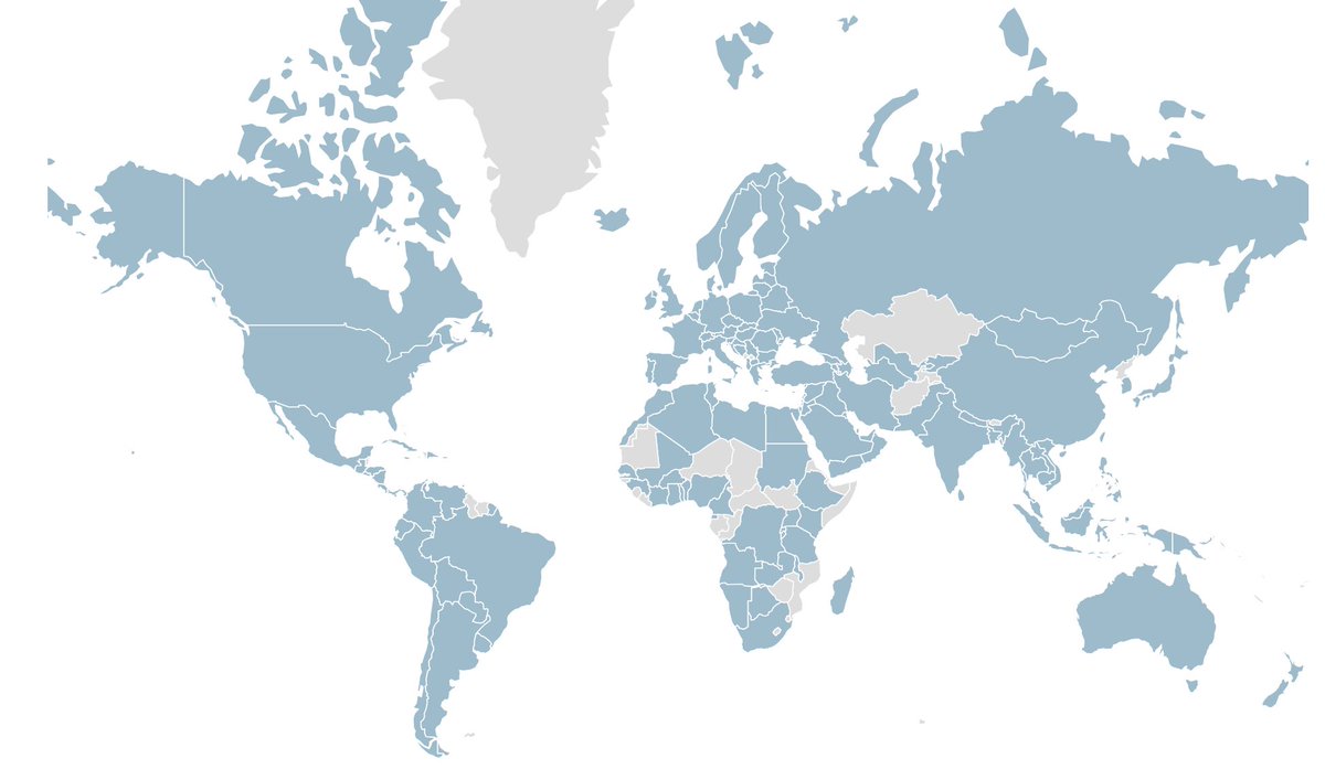 saadhrizvi's tweet image. Coverage map of @coinbundlecom's verified user base. Can anyone refer friends in Greenland, Guyana, Suriname, Tajikistan, Kazakhstan and Afghanistan to beta.coinbundle.com so that we can go all blue? My OCD will thank you.