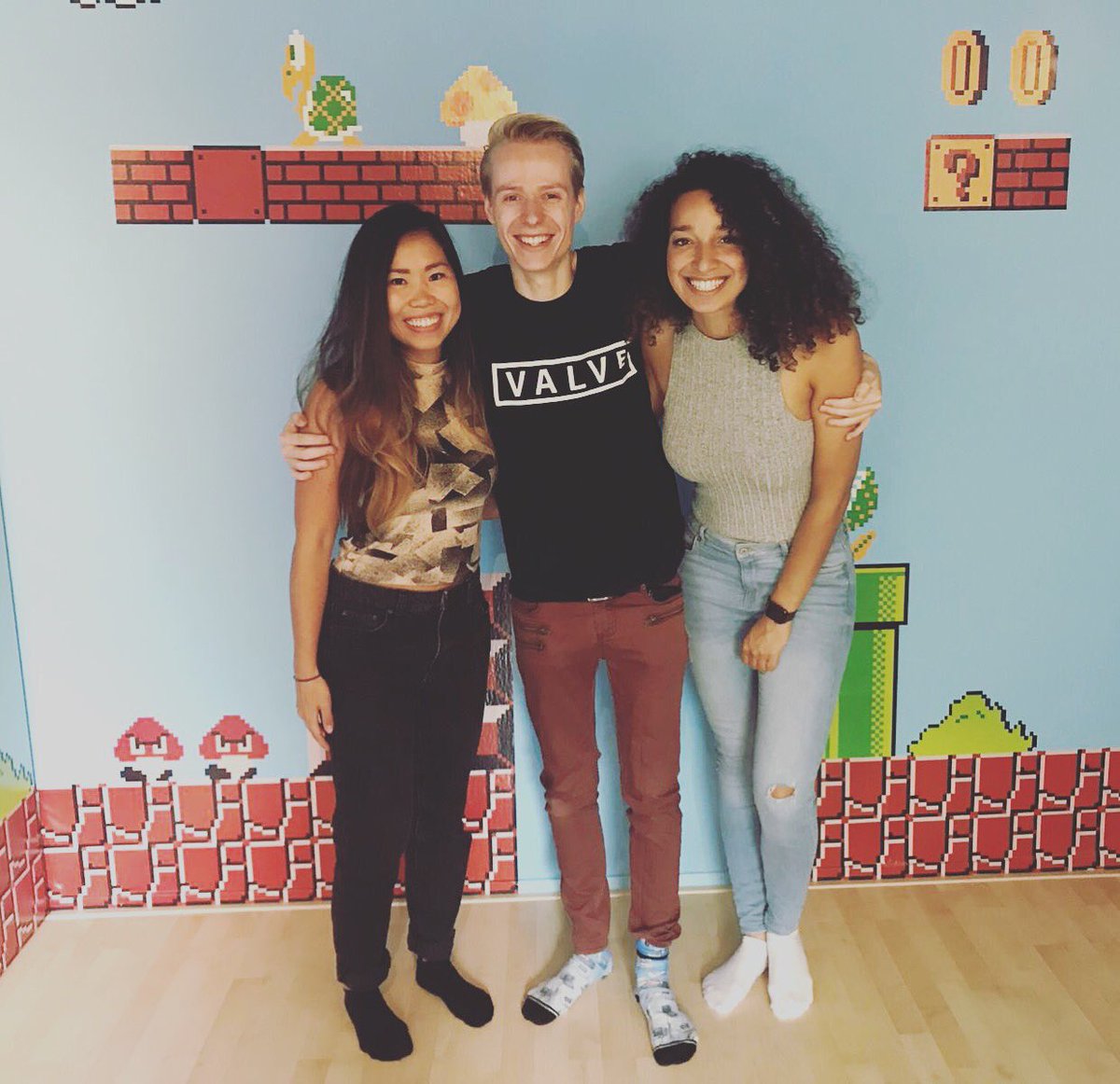CasandChary's tweet photo. It was awesome getting behind the scenes at Nathie! The VR passion sparks off from every corner in this house ❤️ Thanks @nathie for the invite! https://t.co/SCKHuyQmME