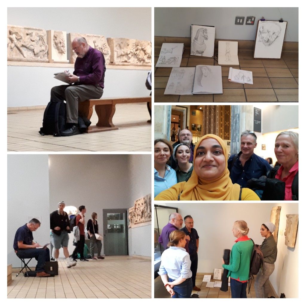 MEB_Design's tweet photo. Huge thank you to @rydalhanbury for spending 3 days of #Sketching with our #LondonTeam. We really appreciated the free flowing #drawingsessions with you! Day 3 at #TheBritishMuseum.
#pencil #quickfreehandsketch #motion #movement #visualnarratives #spatialanalysis #MEBDesignLtd https://t.co/GbLtkYHPYB