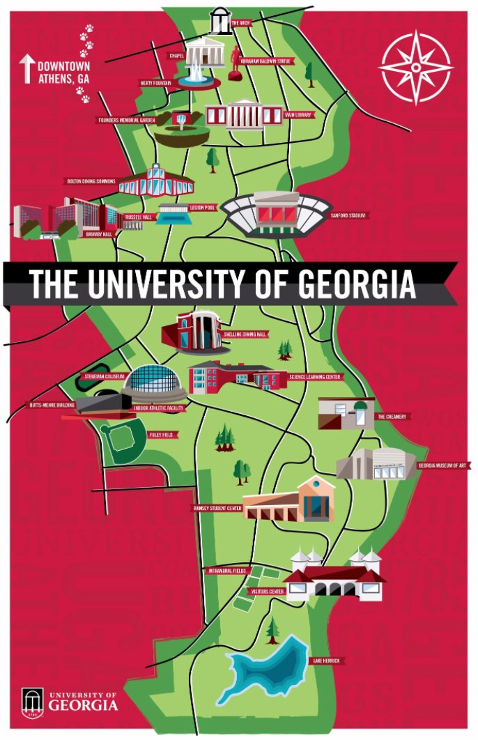 universityofga's tweet image. Familiarize yourself with campus before classes start on Monday! #UGA22 #WelcomeUGA
