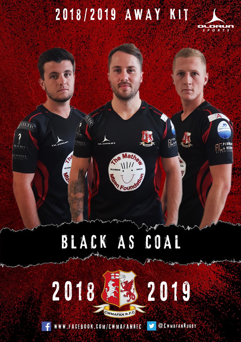 New 18/19 Away kit by @OlorunSports. Thanks to our Kit Sponsors:
The Mathew Mizen Foundation
Hawkins Thomas Chartered Financial Planners 
The Flower Box
FEI Foods
Celtic Chemicals
AC Plumbing &amp; Heating
Afan Transport Consultancy
J.D Marine
Beaches Chiropractors 
The Dainty Family