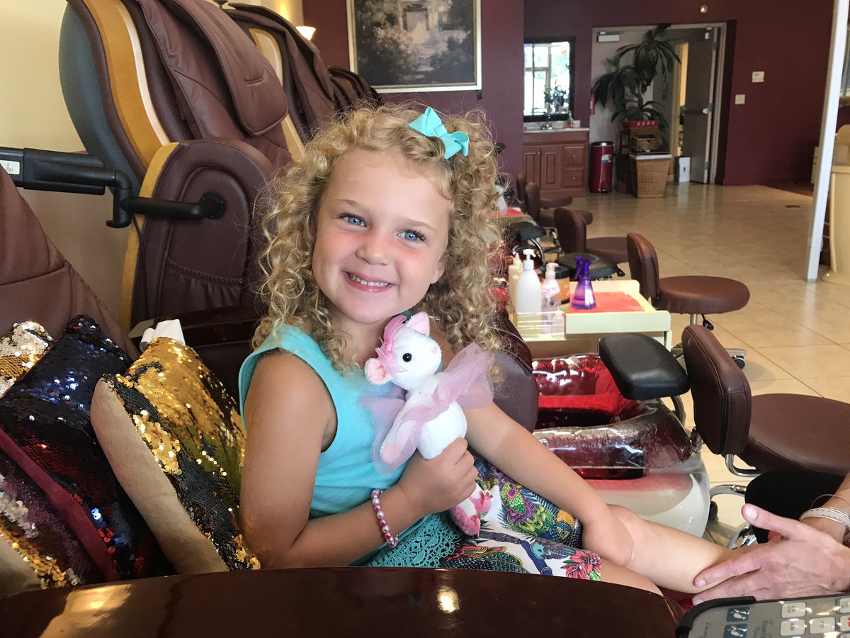 Getting ready to go back to school with my 1st "real" mani/pedi.