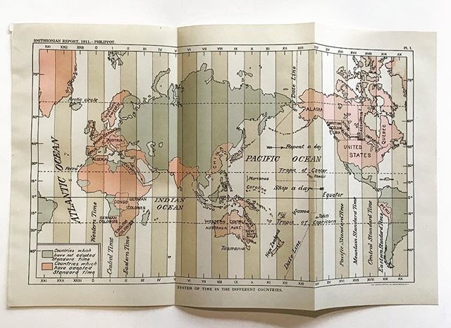 MapSocietyNY's tweet image. Who adopted standard time who didn’t? In 1911 ⏱⏰🕰 #timemap #time #maplifestyle ift.tt/2MblbQs