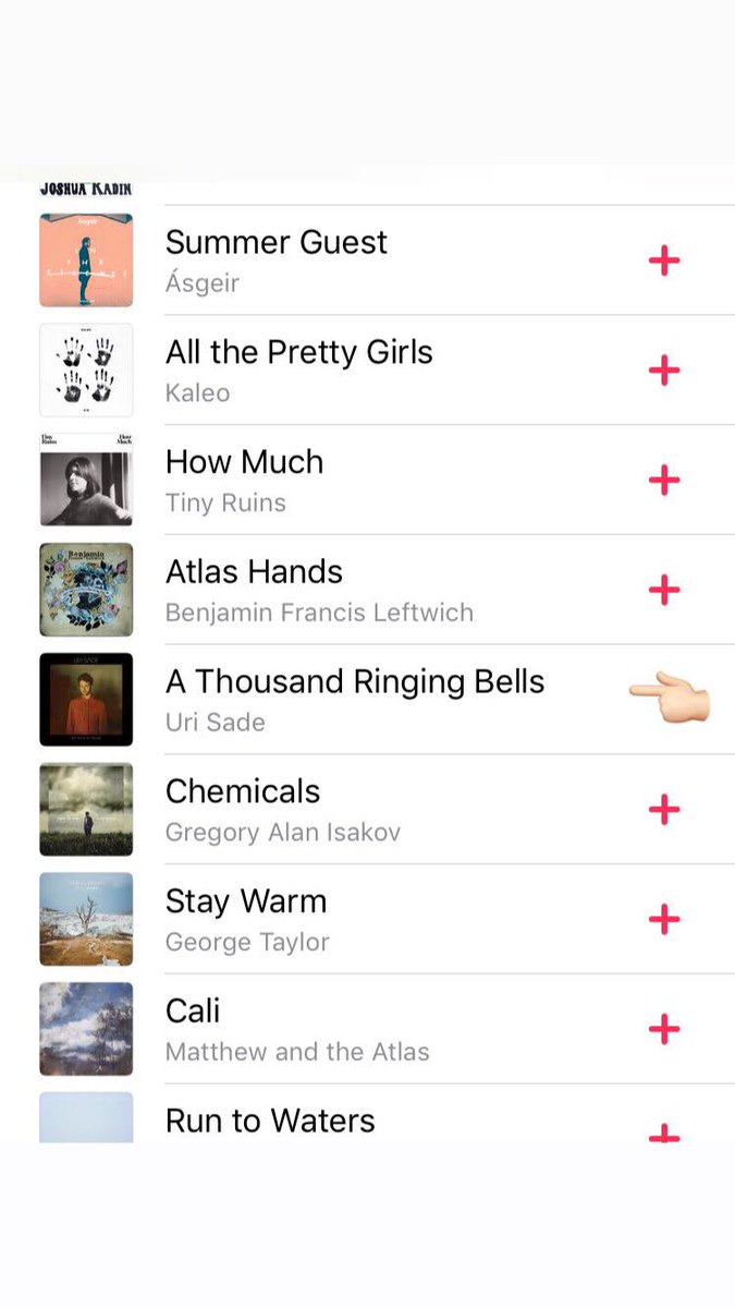 Big up to <a href="/AppleMusic/">Apple Music</a> for adding my song 'A Thousand Ringing Bells' to their Acoustic chill playlist!
