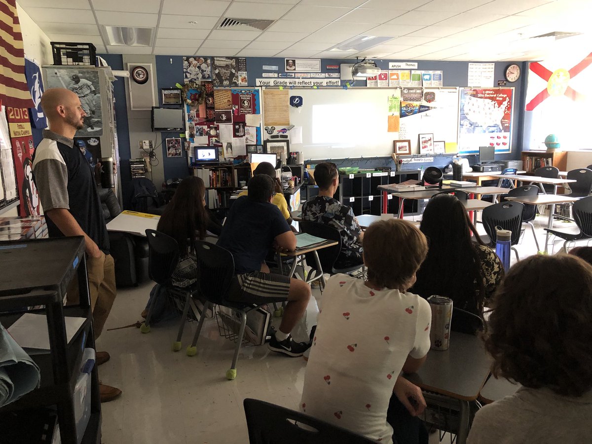 Mr. Lojacano has the minions on screen discuss the class expectations on the students’ first day back!