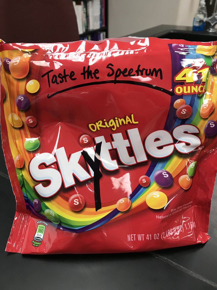 MHeimScience's tweet photo. Bio 2 starting their first job: Skyttles! Taste the Spectrum! #HeimCPBio2 https://t.co/UTSQShm9Bb
