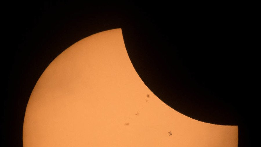 RT_com's tweet photo. Last &amp; best solar eclipse of the year upon us: What you need to know

https://t.co/nqaoTWYCcP https://t.co/XzMqWAvncD