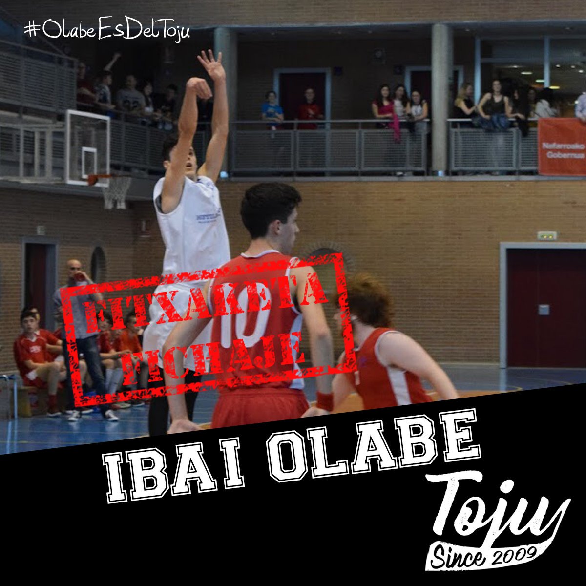 CBToju's tweet image. ¡¡¡Tenemos fichaje!!! Incorporación de última hora en el Egon-Toki Toju A. Ibai Olabe, un joven talento que viene de Iruña a estudiar en Gasteiz, la adaptación a una nueva ciudad y categoría será de la mano del Toju. #draft2018  #OlabeEsDelToju #Toju1819