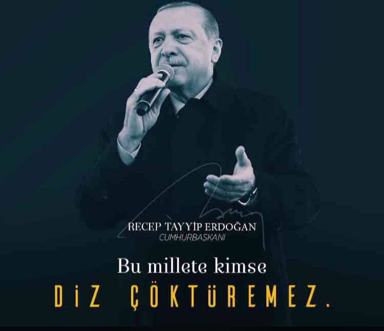 Türkiye baskı ve tehditlere boyun eğmeyecek kadar güçlü ve köklü bir devlettir.  #Kazanacağız