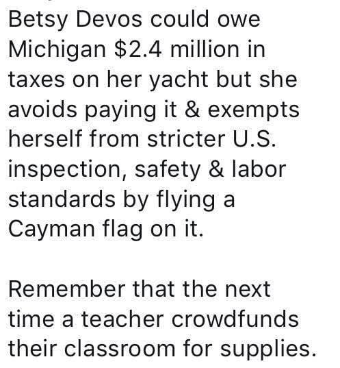 StopTrump2020's tweet image. .@BetsyDeVosED is a #SwampMonster 

#DevosMustGo