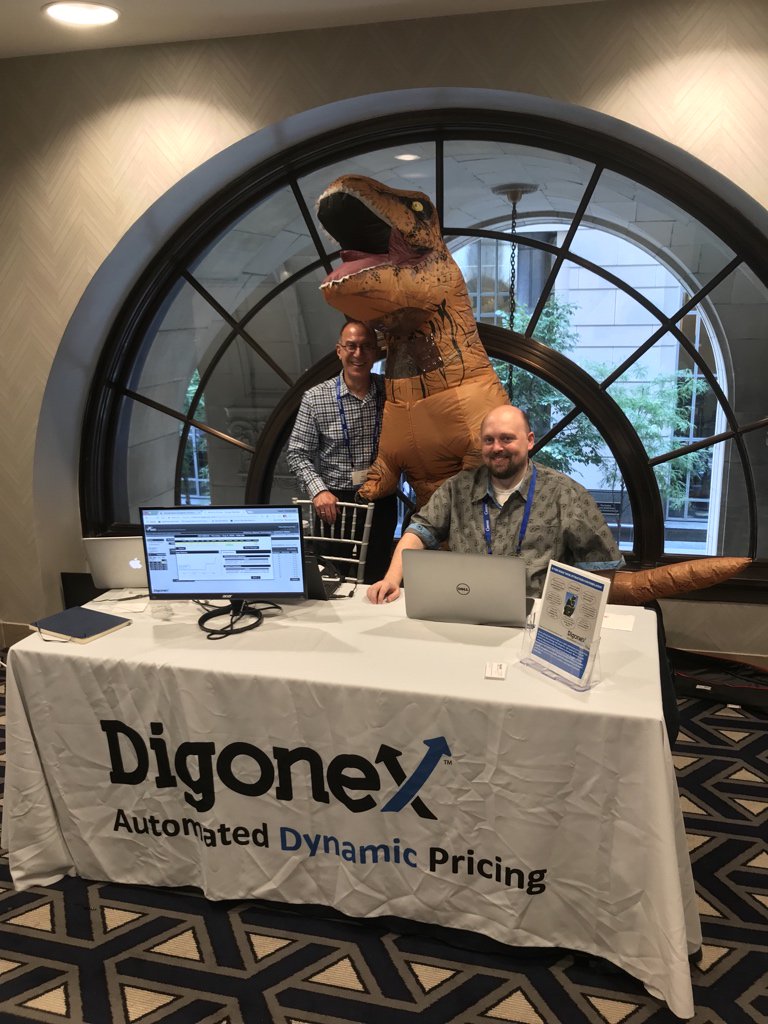 We had a number of visitors to our table at <a href="/GatewayTicket/">Gateway Ticketing</a> #GalaxyUGM, but our guest Rex was the tallest!