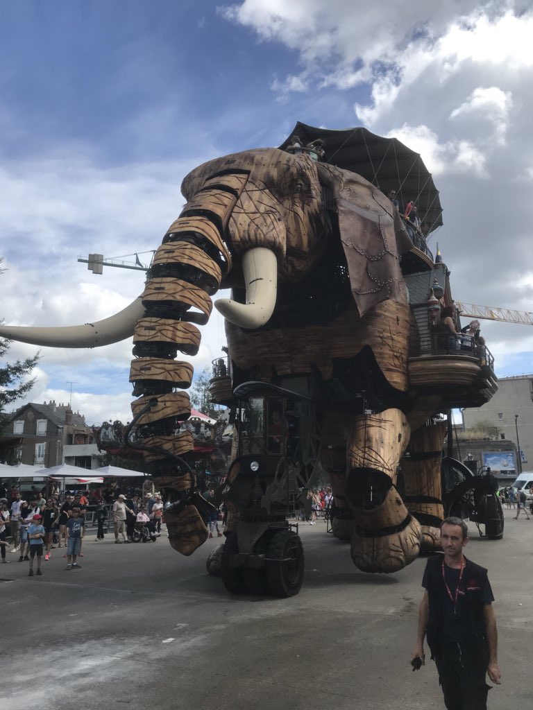 Amazing time in Nante today looking at the art around the city.