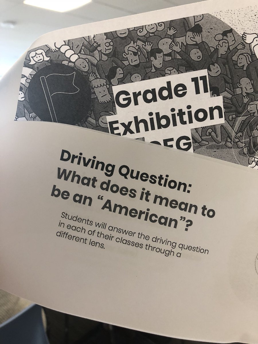 dvschools's tweet photo. Professionals loved Team 11’s driving question: What does it mean to be an “American”? #deeperlearning #pbl #realworldlearning #projectpitchpanel https://t.co/FGqPCsBIH5