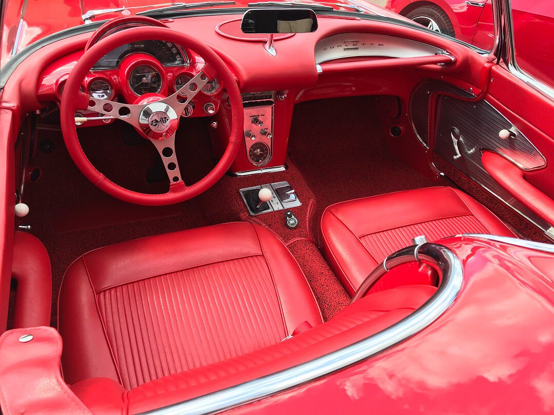 dclassauto's tweet photo. Corvette C1 sporting it’s fresh stateside interior professionally fitted here at d:class and supplied by its loving owner of 29 years
#dclassauto #c1 #corvette #corvettec1 #corvettelifestyle #american #US #USA #thehogring #redinterior #nofilter #autoupholstery #littleredcorvette https://t.co/C1u8RuRctK