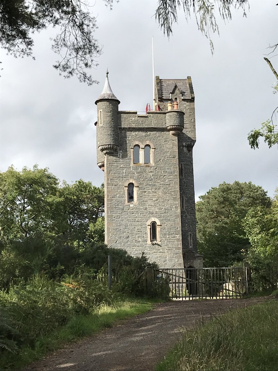 IBrosnan's tweet photo. This magnificent tower is home for myself and @EmmaDalyIre the next few days #Helenstower #lordingit #propergaff https://t.co/Bv4PyJjTOd