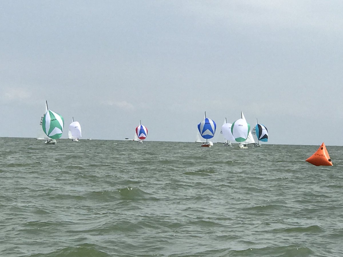 Sears R11:  second mark 1-Wake 2- Selldorff 3- York. #ChubbChamps18 <a href="/ussailing/">US Sailing 🇺🇸⛵️</a>