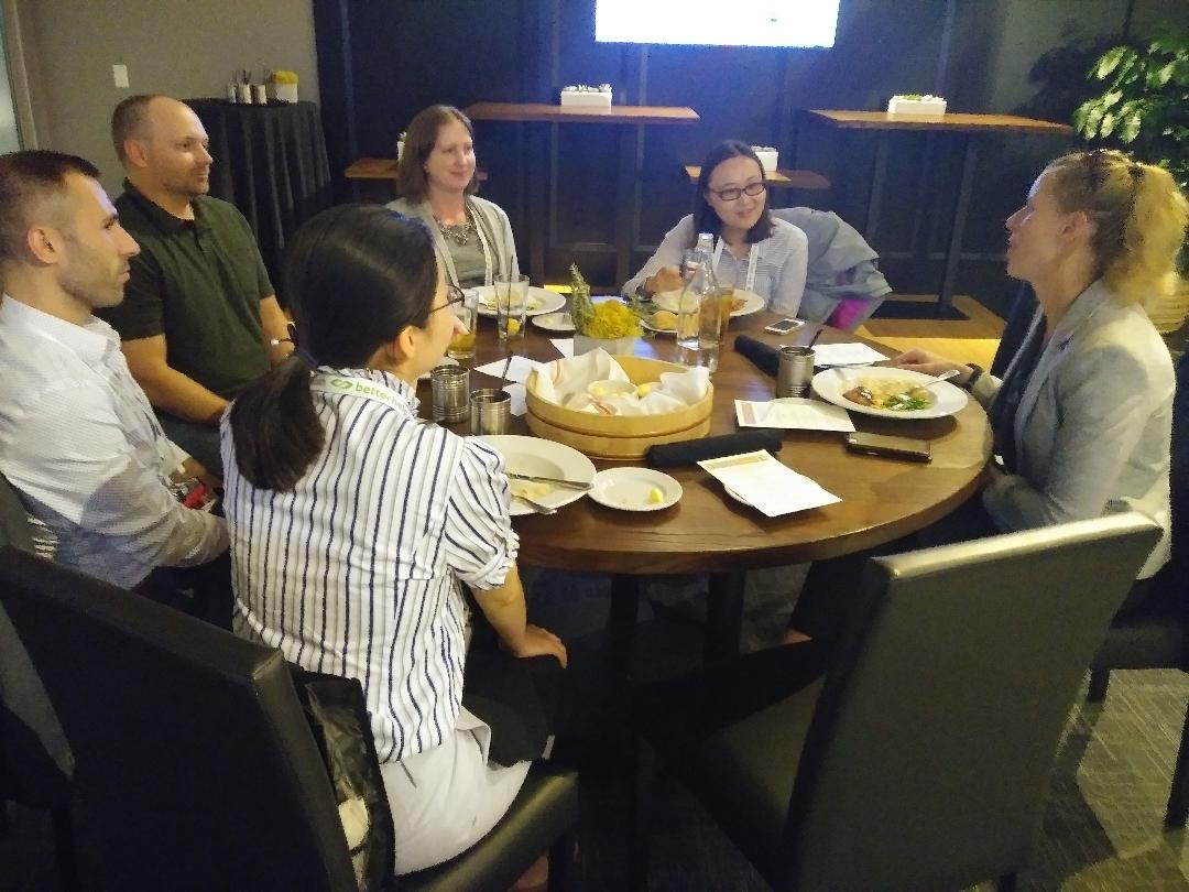 Honored to chat with some inspirational graduate students at APA's "from academia to industry" event in San Francisco. I love translating my research background into toys and experiences for children and families. #mentoring #whyplay #formerprofessor #industry