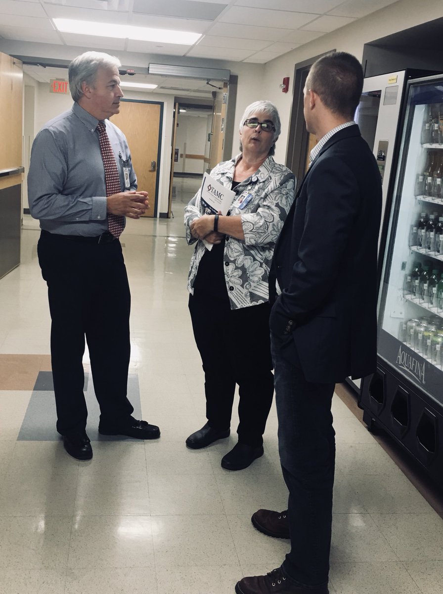 golden4congress's tweet photo. It’s a beautiful day in Aroostook County! I spent the morning touring The Aroostook Medical Center, followed by a stop at the Acadian Festival in Madawaska. #mepolitics https://t.co/5kNDIYmdYu