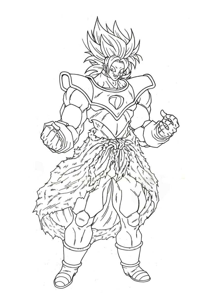 Broly Coloring Pages