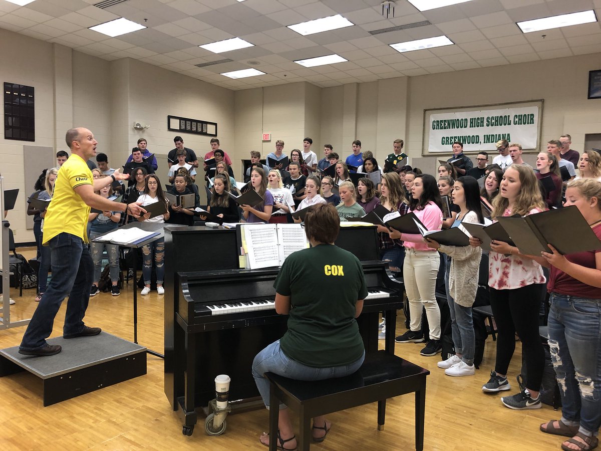 Another great week in the Greenwood HS Choir Department! Here’s a quick pic of Rhapsody rising to the challenge of some difficult music! #StriveforExcellence