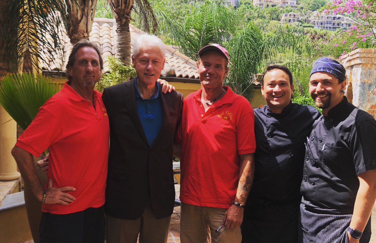 Cooked breakfast for Bill Clinton this morning!