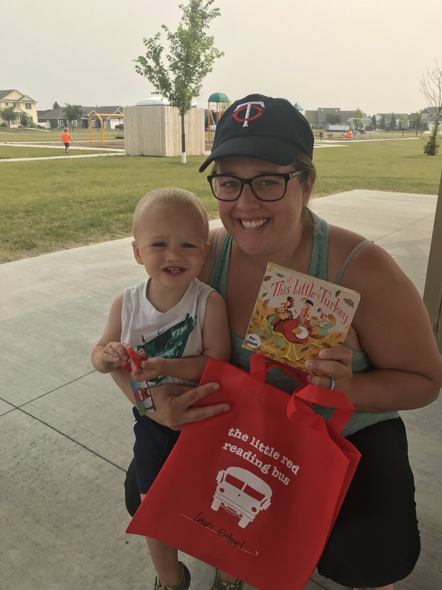 chaaven's tweet photo. Lewis and his mom @Mrs_Entzel were so excited today to sign up for a @GFRedReadingBus library card today. #LRRBSummer2018 https://t.co/HCVr3OgHYn