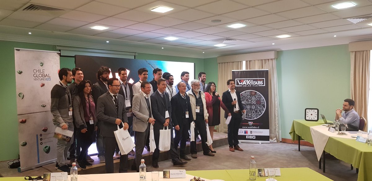 CG_Ventures's tweet photo. Así finaliza el PitchDay de #LaFiebreDelSol2. Gracias a todos los finalistas @geogrowchile #SolarTracker, #CodincStudio #EnduranceElectric, #Rentadrone  por la entrega en la semana de preaceleración #AylluSolar
@fundacionchile @wakilabs☀️ https://t.co/cKwFp2cDu1