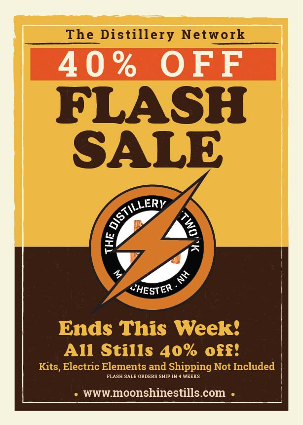 DistilleryNet's tweet image. 40% FLASH SALE ENDS SOON! Send Us a message and Lock in the discount! Own a Distillery Network Still and Save $$$$$$!!! #MoonshineStills #TheDistilleryNetworkInc #CopperStills #Distillation #MadeInTheUSA #FlashSale moonshinestills.com