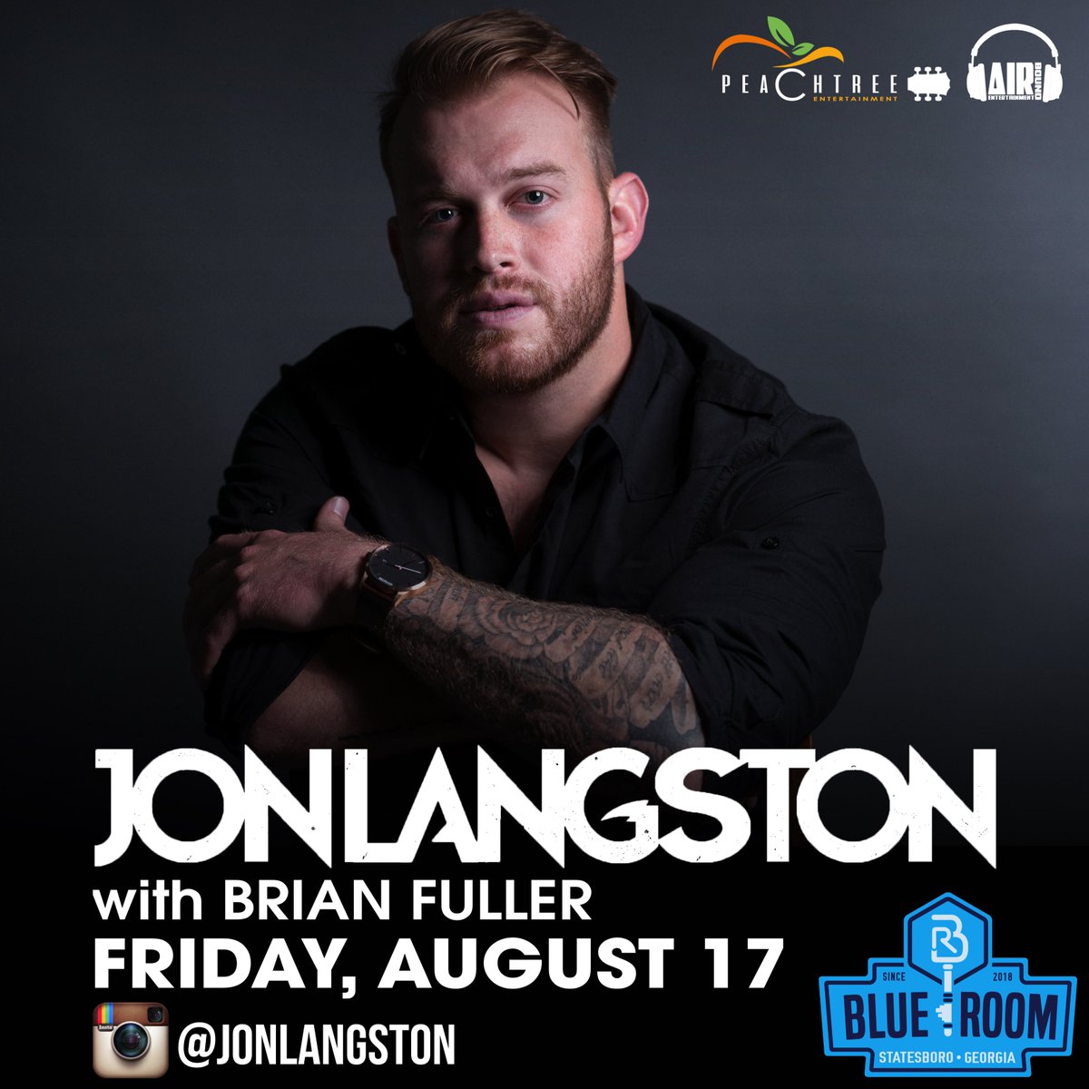 STATESBORO, GA - ONE WEEK until <a href="/JonTLangston/">Jon Langston</a> at the <a href="/BlueRoomBoro/">The Blue Room</a> with special guest Brian Fuller! Get your tickets now > bit.ly/JLBlueRoom