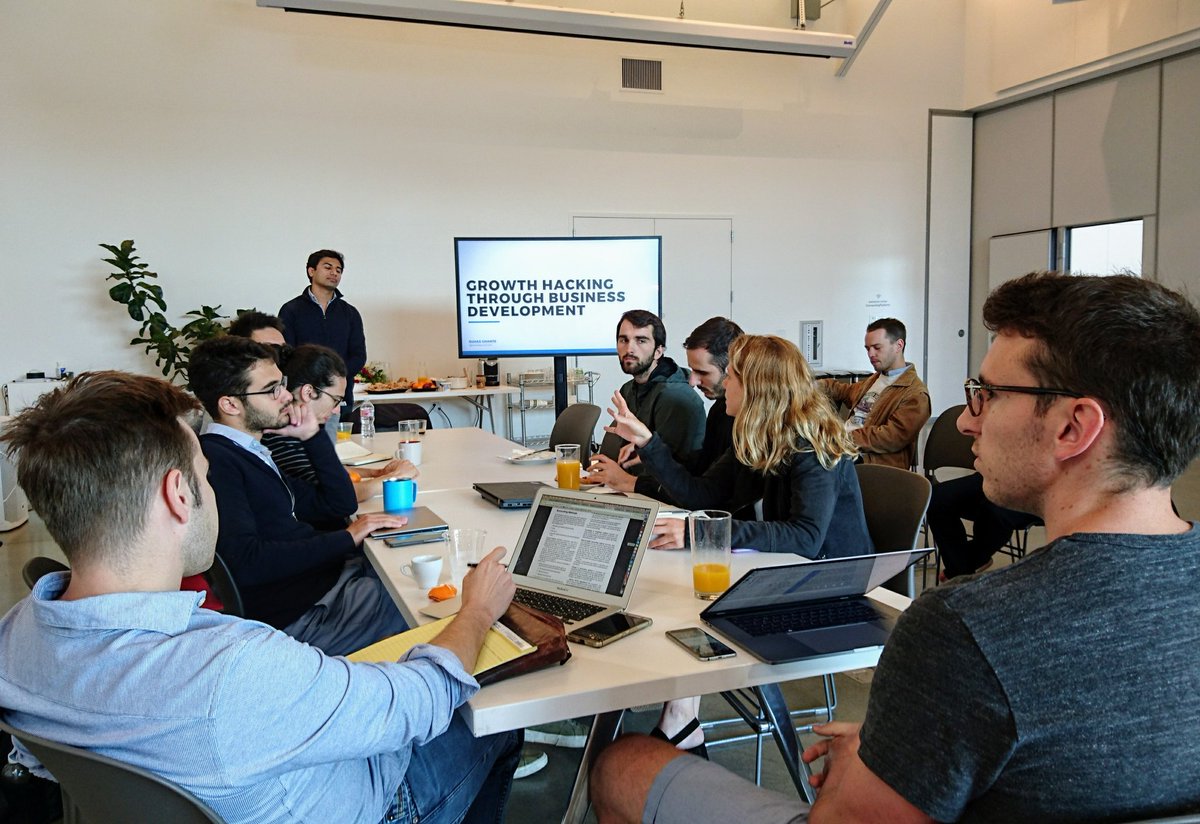 franziskaelisa's tweet photo. Hacking growth the Silicon Valley way! Thank you @SuhasGhante for sharing your expertise in today's toolbox session with the @SwissStartups. https://t.co/479jMSgvmT